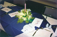 Table and invitations