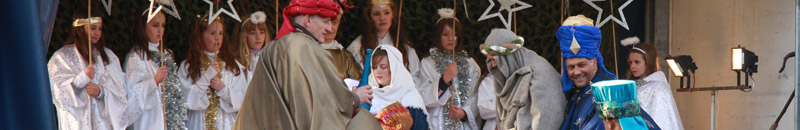 Nativity scene in Formby Village