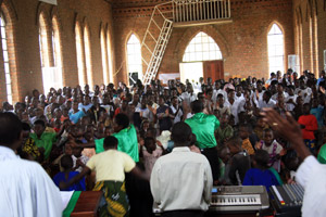 Sunday service in Shyira Church