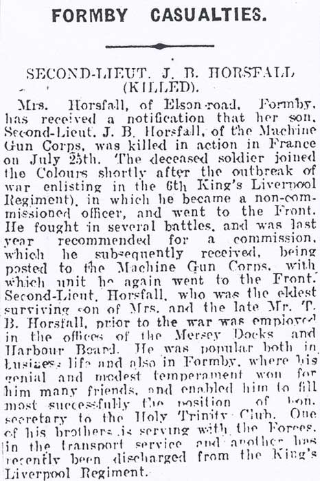 Formby Times, August 4th 1917